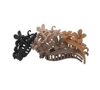 BELLIFFY 4pcs Vintage Flower Claw Hair Clips Non-slip Matte Finish Strong Hold for Thick and Thin Hair Women Stylish for Travel Office Party
