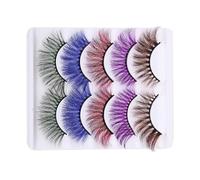 BELLIFFY 5 Pairs Natural Look Faux Eyelashes for Women Reusable Lightweight -style Eyelash Extensions Curved Wispy False Lashes for Eye-enhancing Makeup