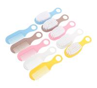 BELLIFFY 5 Sets Hairbrush and Comb Set Soft Scalp Massage Brush for Newborns Cradle Cap Removal Lightweight Bath Brush with Ergonomic Handle for Grooming and Daily Use
