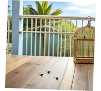 BELLIFFY 50pcs Black Parrot Cage Clips Heavy Duty Spring-loaded Door Latches for Small Animals Birdcage Safety Lock Anti-escape Pet Cage Accessories Easy One-hand Operation