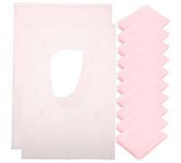BELLIFFY 50pcs Disposable Toilet Seat Covers Portable Toilet Mats for Travel Outdoor Use Lightweight and Skin Friendly Bathroom Protection Pads