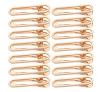 BELLIFFY 50pcs Gold Hollow Iron Hair Clips for Diy Crafts Alligator Hair Accessories for Styling and Bow Making Suitable for Women and Girls