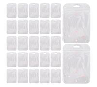 BELLIFFY 50pcs Heart Seal Bags with Holographic Pattern Clear Self Sealing Resealable Pouches for Small Business Packaging Candy Jewelry Sample Cards Birthday and Valentine Party Favor