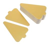 BELLIFFY 50pcs Triangle Cake Bases Reusable Mousse Cake Boards Pizza Decorating Elegant Dessert Display Trays for Parties Catering