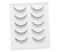 BELLIFFY 5pairs Eyelashes Chemical Fiber False Lashes for Women Natural Look Soft and Suitable for Wedding Photo Shoot