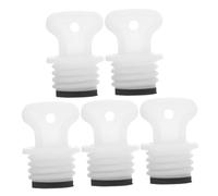 BELLIFFY 5Pcs 21Mm Rubber Hot Water Bottle Sealing Stopper Replacement Caps Leakproof Screw Plug for Warm Water Bags Suitable for Travel and Home Use