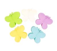 BELLIFFY 5pcs Butterfly Hair Clip Pack Flower Claw Hair Clamps for Women Sturdy