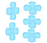 BELLIFFY 5pcs Guitar Pick Silicone Mold for Musical Instrument Accessories Easy to Clean and Reusable Epoxy Picks Molds for Crafting Unique Plectrums and Handmade