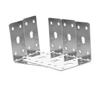 BELLIFFY 5Pcs Heavy Duty Brackets Right Angle Corner Shelf Brackets Metal Reinforced Corner Brace for Cabinets Wardrobes and Furniture Fixing