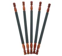 BELLIFFY 5pcs Natural Wood Parrot Perch Stand for Budgies Parakeet Cockatiel Sandpaper Grinding Stick Bird Cage Accessory for Round Cages Comfortable Resting and Activity Platform