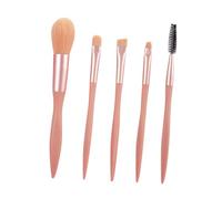 BELLIFFY 5pcs Portable Makeup Brush Set Professional Brushes for Loose Powder and Eyeshadow Application for Makeup Artists and Daily Use