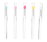 BELLIFFY 5pcs Round Head Brush for Makeup Silicone Applicator Brush Lipstick Eye Shadow Nail Pastry Art Tools