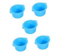 BELLIFFY 5pcs Silicone Wax Warmer Bowl Large 400ml Hair Removal Waxing Kit Replacement Bowl
