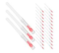 BELLIFFY 60pcs Silicone Lip Brush with Protective Lids for Lipstick Balm Gloss Application Portable Reusable Lip Applicators for Makeup Touchups Mixing and Beauty the Go