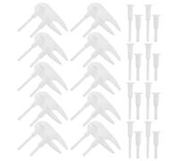 BELLIFFY 60Pcs Yoga Ball Plug Replacement Kit with Plastic Air Stoppers and Puller Pins for Fitness Exercise Balls Therapy in Gym and Home Use