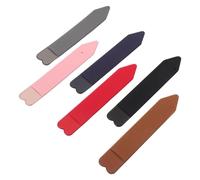 BELLIFFY 6pcs Adhesive Stylus Pen Holder with Elastic Pocket Lightweight Protective Sleeves for Capacitive Touchscreen Pens Fit for Popular Tablets Anti-lost Electronic Pencil Storage