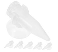 BELLIFFY 6pcs Aquarium Shrimp Feeder Cups with Suction for Fish Tank Feeding Transparent Plastic Feeding Dish for Freshwater and Saltwater Aquariums Easy to Clean Shrimp Hatchery