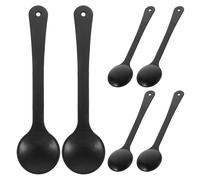 BELLIFFY 6Pcs Black Handheld Eye Occluders with Wide Handle for Vision Test Pediatric Eye Paddles for Optometry Lightweight Plastic Vision Testing Equipment for Clinical Use