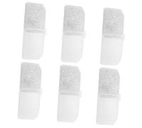 BELLIFFY 6pcs Cat Water Fountain Filter Replacement Activated Carbon Filters for Pet Water Dispenser Hair and Dust Filtration