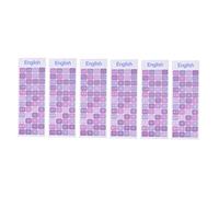 BELLIFFY 6pcs English Keyboard Stickers Replacement Stickers for Computer and Laptop Keyboards Easy to Apply Scratch Resistant Colorful Design for Desktop and Laptop Models