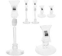 BELLIFFY 6pcs Fish Tank Suction Cup Clips Feeding Holders for Aquarium, Plastic Material, White Colour, Securely Hold Seaweed and Positioned at Depth-level, for Fish Tank Feeding