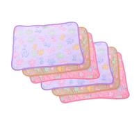 BELLIFFY 6pcs Guinea Pig Blanket for Cage Soft Flannel Bedding Machine Washable Fleece Liners Small Animal Sleep Pad Puppy Blanket