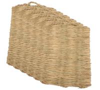 BELLIFFY 6pcs Hand-woven Grass Nest and Chicken Nesting Box Cushions Comfortable Natural Grass Mats for Pets for Indoor and Outdoor Use