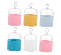 BELLIFFY 6pcs Makeup Sponge Box Beauty Egg Case Organiser Travel Accessory for Cosmetics Storage