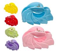 BELLIFFY 6pcs Medium Hair Clips Hollow Leaf Design for Hair for Styling Makeup and Daily Use Accessories for Women and Girls
