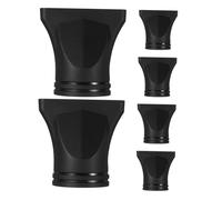 BELLIFFY 6pcs Plastic Hair Dryer Nozzle Replacement Heat-resistant Duckbill Concentrator for Even Heat Distribution Flat Salon Styling Tool Compatible with Hair Dryers for Precise