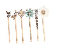 BELLIFFY 6pcs Retro Hairpin for Women Vintage Hairpin Decorative Flowers for Party and Summer Occasions Made of Material These Hair Clips Are Cute Hair Accessories