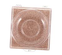BELLIFFY 6pcs Square Eyelash Packaging Boxes Portable Glitter Storage Cases for False Eyelashes and Tools Easy Open Design Stylish and Practical
