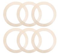 BELLIFFY 6pcs Wood Made Wreath Frame Round Circle Wooden Wreath Making Rings for DIY Preparation Indoor and Outdoor Decoration Christmas Room Decoration