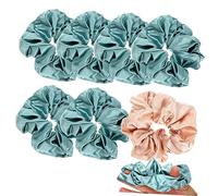 BELLIFFY 7pcs Hair Scrunchies for Bridesmaids Soft Ties for Weddings Bachelorette Parties and Bridal Showers Color