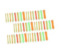 BELLIFFY 8 set Cold Wave Hair Rollers Perm Rods with Elastic Bands Plastic Curling Rods for Fluffy Perms Multiple for Women and Men Hair Styling