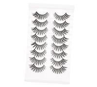 BELLIFFY 8pairs Dense Fake Eyelashes for Women Natural Look Makeup Supplies False Lashes for Home Salon Use for Weddings Daily Wear and Photoshoots