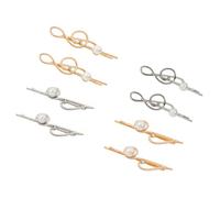 BELLIFFY 8pcs Musical Note Shape Hair Clips for Women, Alloy Material Imitation Pearls, Non-slip Design for Tightly Holding Hair, Suitable for Hairstyles and Kinds of