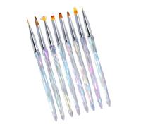 BELLIFFY 8Pcs Nail Art Pens for Manicure Fine Line and Pattern Painting Brushes Smooth Application Nail Polish Colored Pens for DIY Salon and Home Use