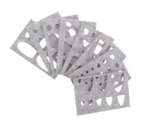 BELLIFFY 8pcs Needle Felting Template Stencil DIY Felt Craft Animal Eyes Nose Mold Kit for Woolen Shaping Handicraft Tools Suitable for Needle Felting Beginners and Hobbyists