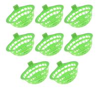 BELLIFFY 8pcs Plastic Hollow Bird Nest Bowls for Finch Parrot Canary Cage Hatching Tool Pan Circular Design for Natural Breeding Behavior Easy to Clean and Fit for Small Birds
