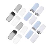 BELLIFFY 8pcs Portable Toothbrush Cases Travel-Friendly Toothbrush Holders with Detachable Design Compact Toothpaste Container for Business Trips Camping Hiking Toiletry Organizer