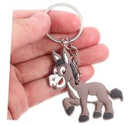 BELLIFFY 8pcs PVC Donkey Key Rings Cute Animal Pendant Charms for Bags and Keychains Sturdy Hanging Ornaments for Party and Decorations