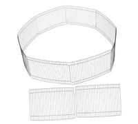 BELLIFFY 8pcs Small Animal Playpen Metal Hamster Game Fence Bunny Fence Freestanding Dog to Move