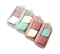 BELLIFFY 8pcs Soft Makeup Removal Puff Versatile Wet Dry Foundation Applicator for Home Salon Travel Use Gentle Skin Easy to Clean Random Colors