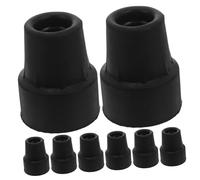 BELLIFFY 8pcs Walking Cane Rubber Tips Replacement Anti-Skid Shock Absorbing Crutch Feet Caps for Stability and Durability Heavy Duty Non-Slip Covers for Walking Sticks and Canes