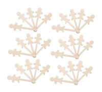 BELLIFFY 90pcs Unfinished Wooden Boy Girl Cutouts for DIY Crafting Wood Craft Kits for Creative Art Projects Hanging Home Decor Slices Encouraging Interaction and Artistic Expression
