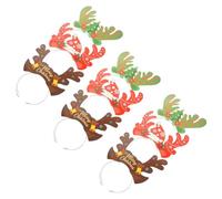 BELLIFFY 9pcs Christmas Antler Headband Reindeer Antlers Paper Role-playing Christmas Party Headdress