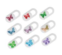 BELLIFFY 9pcs Laptop Privacy Camera Cover Adhesive Design Webcam Cover for Phone Computer Tablet Butterfly Pattern Slide Camera