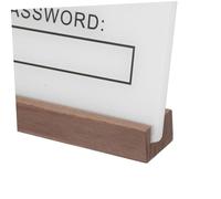 BELLIFFY Acrylic Wifi Password Sign with Pen for Hotels Offices Home and Business Vertical Table Wifi Sign Board with High Clarity Transparency Guest Network Code Display Suitable for Store