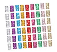 BELLIFFY Adjustable Hair Braid Cuffs 100pcs Hair Rings for Braids Beads Dreadlocks Accessories